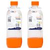 Bottiglia In Pet Per Gasatore Gas-Up 1 Lt - Orange - Confezione da 2 Bottiglie