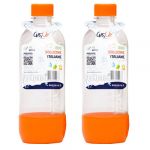 Bottiglia In Pet Per Gasatore Gas-Up 1 Lt - Orange - Confezione da 2 Bottiglie
