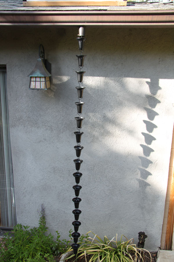 Catena Per Acqua Piovana In Metallo - 2,4 M Con 8 Uccelli, Per Grondaie, Design A Cascata - Foto 8