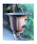 Rain chain cup Iron Bronzed - fluidibilità 4.5 / 5 - Bronze Iron Flower - KIT Complete Chain - (22)