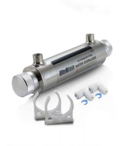 Ultrarays Complete Uv System - 11W (G5) In / Out 8mm (0.8 - 1 Gpm) (3 Lt / Min. - 3.8 Lt / Min.)