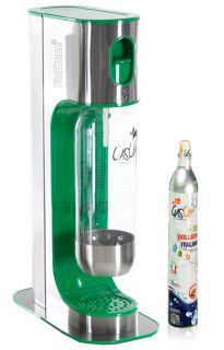Gasatore Acqua Gas-Up Italia Iron Green + 1 Bott. Da 1Lt + 1 Bombola Co2 Da 450Gr - Verde (FS)
