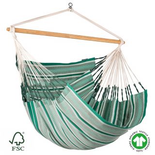 Amaca Kingsize sospesa in Cotone Biologico certificato GOTS Giardino Casa Habana Agave (ds)