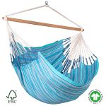 Amaca Kingsize sospesa in Cotone Biologico certificato GOTS Giardino Casa Habana Azzura (ds)