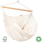 Amaca Kingsize sospesa in Cotone Biologico certificato GOTS Giardino Casa Habana Latte (ds)