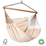 Amaca Kingsize sospesa in Cotone Biologico certificato GOTS Giardino Casa Habana Nougat (ds)