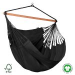 Amaca Kingsize sospesa in Cotone Biologico certificato GOTS Giardino Casa Habana Onyx (ds)