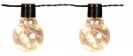 Light Chain 20 Bulb Drops Warm White Led, Garden Party Home Events Wedding Christmas, L 10 mt, Extendable