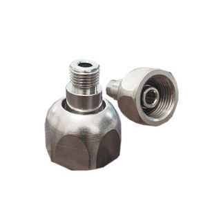 Extension adapter for Co2 pressure reducer for refillable cylinders M11x1 to W21.8x1 / 14 "