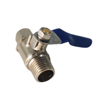 Ball valve with compression fitting Thread 1/4 "x pipe 1/4" (or)