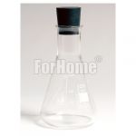 Glass flask 100ml. Erlenmeyer for demo soap demonstration hardness for softener