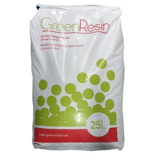 Resina cationica forte per addolcimento Green Resin 1 lit. (prezzo al lit.)