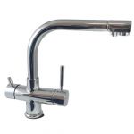 ForHome® 4 Way Tap For Purified Water Tap For Purifier (color: crome)