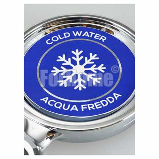 Medallion sticker 70x70 mm - cold water