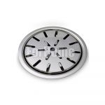Round drip tray for polished stainless steel columns - Ø 120mm. - with built-in grill