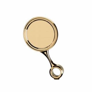 Spare inclined medal Ø90 with spacer - G5 / 8 - ABS brass color (for Palmer column)