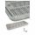 Drip tray for stainless steel columns - built-in - 600x220x30 mm. (LxWxH)