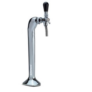 Column for dispensing beer or purified water ForHome® Cobra Ice 1 Way Chrome color Complete with: Taps