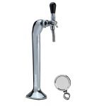 Column for tapping beer or purified water ForHome Cobra Palmer 1 Via Chrome Complete with: Taps, Medallions