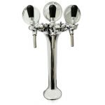 Column for tapping beer or purified water ForHome Cobra Palmer 3-way chrome Complete with: taps, medallions