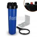 BIG container for 20 "In / Out 1" Col. Blue Water Filter with pressure release button + key and bracket