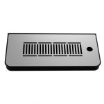 ABS BLACK drip tray for columns or machines    dimension: 335X160X30 mm. (LxWxH)