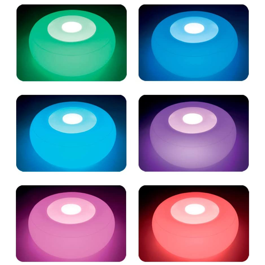 Poltrona/Poggiapiedi Luminoso da Interno, Esterno, Piscina, Led Multicolor  Ricaricabile USB