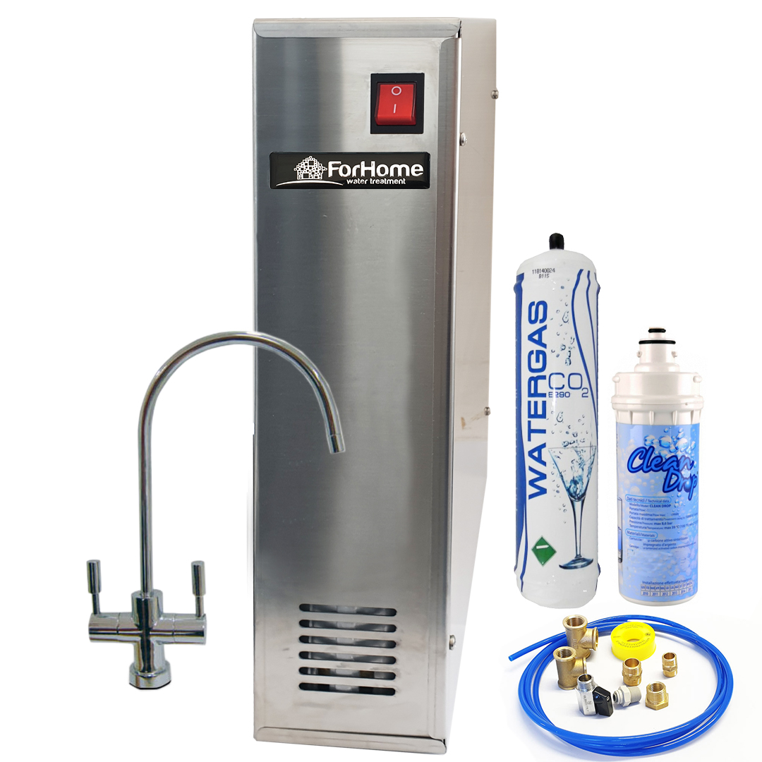 Depuratore Acqua MicroFrizz ForHome® a Microfiltrazione da sotto lavello  Acqua Liscia e Gasata rub.2vie