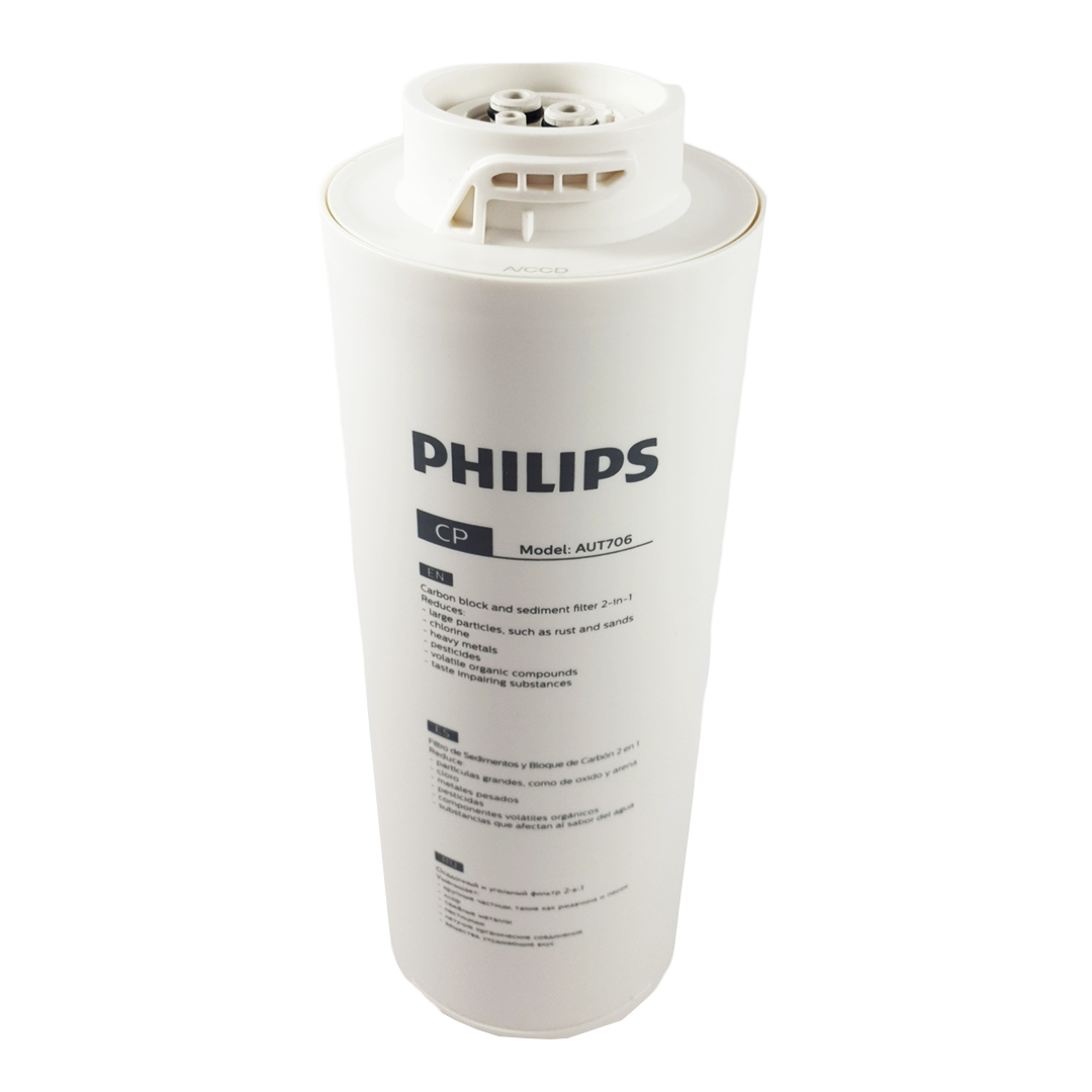 Filtro Acqua Philips AUT706 Carbon Block + Sedimento 0,5 micron