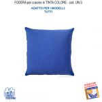 Federa In Tinta Per Cuscino Colore  Azzurro Un-3 (FS)