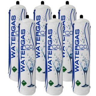 N.6 Bombole Co2 da 600Gr Usa/Getta Nuove per er sistemi di gasatura acqua - watergas 30 cm